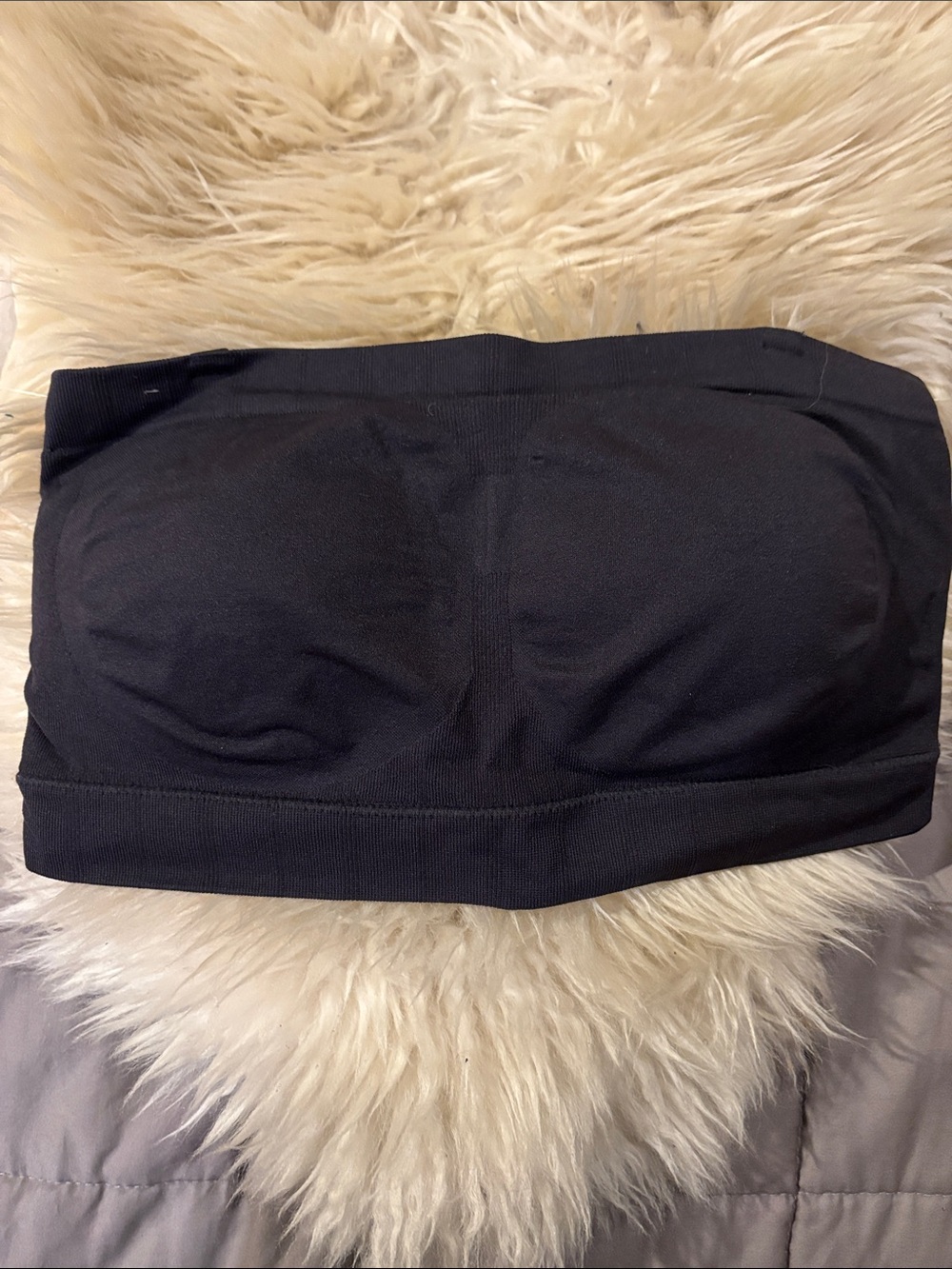 Shapermint Black Seamless Strapless Bandeau Bra